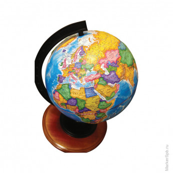 Глобус политический рельефный Глобусный мир, 32см, на круглой подставке
