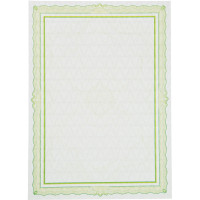 Сертификат-бумага А4 Attache зелен рамка с узором с водян знаками, 50шт/уп, комплект 50 шт