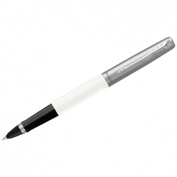 Ручка-роллер Parker 'Jotter Originals White Chrome СT' черная, 0,8мм, подарочная упаковка