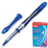 Ручка-роллер BEIFA (Бэйфа) 'A Plus', СИНЯЯ, корпус с печатью, узел 0,5 мм, линия письма 0,33 мм, RX302602-BL, 6 шт/в уп