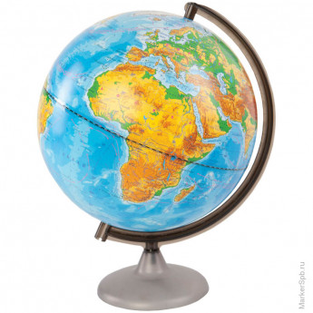 Глобус физический Глобусный мир, 25см, на круглой подставке