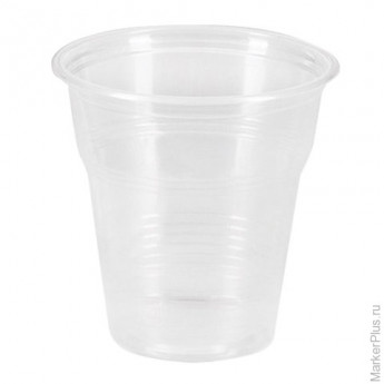 Одноразовый стакан, 100 мл, 1 шт., полипропилен (ПП), прозрачный, для холодного/горячего, СТИРОЛПЛАСТ, С.100.65.01