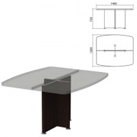Каркас базы стола для переговоров 'Приоритет' (ш1400*г1200*в750 мм), венге, К-912, ш/, К-912 венге