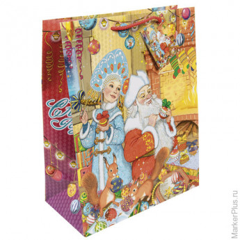 Пакет подарочный ламинированный, 26х32,4х12,7 см, "Внучка Деда Мороза", 75319