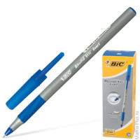 Ручка шариковая BIC 'Round Stic Exact', корпус серый, синие детали, толщина письма 0,35 мм, синяя, 918543