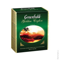 Чай Greenfield 'Golden Ceylon', черный, 100 фольг. пакетиков по 2г