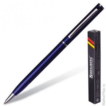 Ручка подарочная шариковая BRAUBERG 'Delicate Blue', корпус синий, узел 1 мм, линия письма 0,7 мм, синяя, 141400