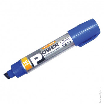Маркер перманентный 'PER-2610' синий, скошенный, 10мм, 3 шт/в уп