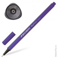 Ручка капиллярная 'Aero', 0,4 мм,металлический наконечник, трехгранная, BRAUBERG, фиолетовая, 142255