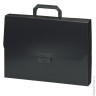 Папка-портфель пластиковая BRAUBERG 'Energy' А4 (330х256х32 мм), 7 отделений, черная, 221204