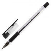 Ручка шариковая BRAUBERG X-Writer, узел 0,7мм, линия 0,35мм, резиновый упор, черная, 142404