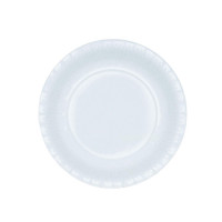 Тарелка одноразовая бум. 23см, белая, с ламинацией 500шт/кор