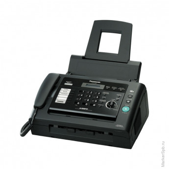 Факс лазерный Panasonic KX-FL423RUB, А4, АОН, спикерфон, 100 номеров, черный
