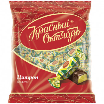 Шоколадные конфеты Красный Октябрь "Цитрон" улучшенные, 250г, пакет