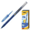 Ручка гелевая BIC "Cristal Gel+", корпус синий, полупрозрачный, толщина письма 0,5 мм, синяя, 905489
