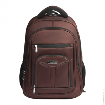 Рюкзак для школы и офиса BRAUBERG "Brownie" (БРАУБЕРГ "Брауни"), 35 л, размер 46х35х25 см, ткань, ко