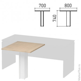 Столешница брифинг-стола "Директ", 800х700х740 мм, дуб шамони, 401507-430