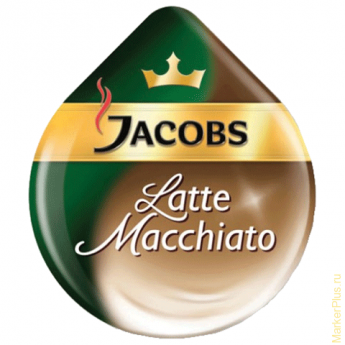 Капсулы для кофемашин TASSIMO JACOBS "Latte Macchiato", натуральный кофе 8 шт. х 8 г, молочные капсулы 8 шт. х 21,7 г