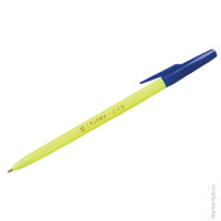 Ручка шариковая 'РШ049', синяя, 1мм, флуоресцентный корпус, 10 шт/в уп