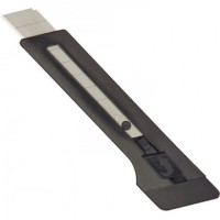 Нож канцелярский 18 мм EDDING (E-M 18) , с фиксатором, пластик, цвчерный