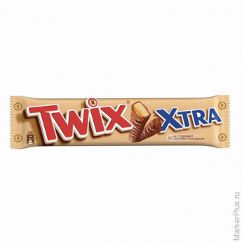 Шоколадный батончик TWIX (Твикс) "Extra", 82 г, 10149781