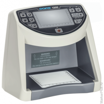 Детектор банкнот DORS 1200 M1, ЖК-дисплей 11 см, просмотровый, ИК-, УФ-детекция, спецэлемент "М", 12