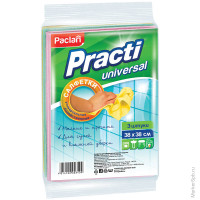 Салфетка универсальная PACLAN 'PRACTI' вискоза, 38*38 см, 3шт/упак, комплект 3 шт