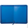 Папка на молнии пластиковая BRAUBERG 'Стандарт', стандартная фактура, А4, 325х230 мм, матовая, синяя, 224057