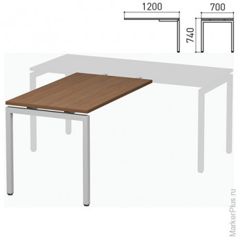 Столешница брифинг-стола "Старк", 1200х700х740 мм, орех онтарио, 401903-160