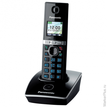 Радиотелефон PANASONIC KX-TG8051RUB, память 50 номеров, АОН, повтор, спикерфон, полифония, 10-100 м,