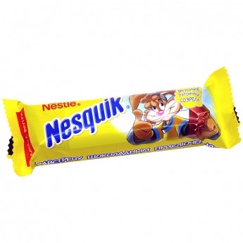Шоколадный батончик Nesquik, молочный шоколад, 43г 36 шт/в уп