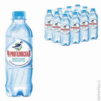 Вода негазированная минеральная "ЧЕРНОГОЛОВСКАЯ", 0,33 л, пластиковая бутылка 6 шт/в уп
