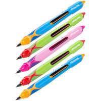 Ручка перьевая детская Berlingo 'Hybrid', синяя+1 ручка-тестер с блокнотом, ассорти, дисплей-бокс, 24 шт/в уп