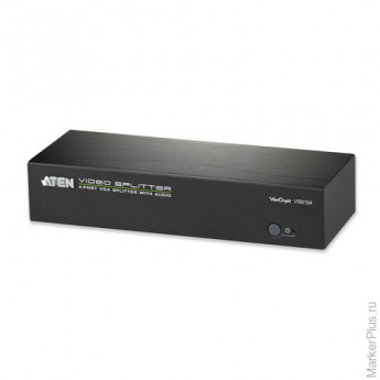 Разветвитель SVGA ATEN, 4-портовый, для передачи цифрового аудио/видео, каскадируемый, VS0104