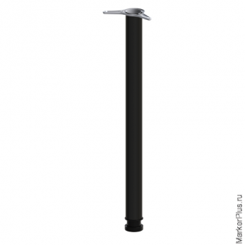 Опора для столов приставных серий 'Канц', 'Фея', длина регулируемая 740 - 760 мм, черная, ОМ01