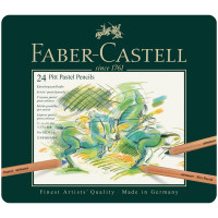 Пастельные карандаши Faber-Castell 'Pitt Pastel' 24цв., метал. коробка