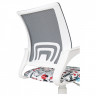 Кресло детское Helmi HL-K95 R (W695) 'Airy', спинка сетка серая/сиденье ткань с рисунком red lips, пиастра, пластик белый
