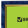Рамка BRAUBERG 'HIT', 21х30 см, пластик, синий мрамор с позолотой (для дипломов, сертификатов, грамот, фото), 390705