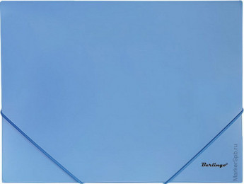 Папка на резинке "Standard" А4, 500мкм, синяя