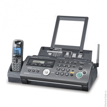 Факс PANASONIC KX-FC268RUT, обычная бумага 80 г/м2, А4, АОН, автоответчик, DECT-трубка