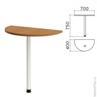 Стол приставной полукруг 'Монолит', 700х400х750 мм, цвет орех гварнери (КОМПЛЕКТ)