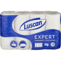 Полотенца бумажные Luscan Expert 3сл с тиснением и перф 4шт/уп_СПБ, комплект 4 шт