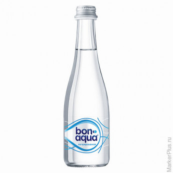 Вода негазированная питьевая BONAQUA (БонАква), 0,33 л, стеклянная бутылка 6 шт/в уп