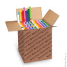 Цветная бумага крепированная BRAUBERG, плотная, ассорти 10 цветов, растяжение до 45%, 50х250 см, 127151, 100 шт/в уп