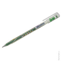 Ручка гелевая 'Люрекс' светло-зеленая, 1мм, 12 шт/в уп