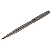 Ручка перьевая Delucci 'Mistico', черная, 0,8мм, корпус оружейный металл, подар.уп.