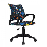 Кресло детское Helmi HL-K95 R (695) 'Airy', спинка сетка/сиденье ткань с рисунком шаттл мультиколор, пиастра