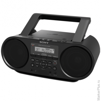 Магнитола SONY ZS-RS60BT, CD, MP3, WMA, USB, Bluetooth, AM/FM-тюнер, выходная мощность 4 Вт, черный