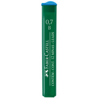 Грифели для механических карандашей Faber-Castell 'Polymer', 12шт., 0,7мм, B, 12 шт/в уп