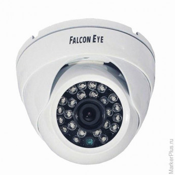 Камера AHD купольная FALCON EYE FE-ID720AHD/20M, 1/4", внутренняя, цветная, 1280x720, белая